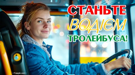 Запрошуємо на курси водіїв тролейбуса