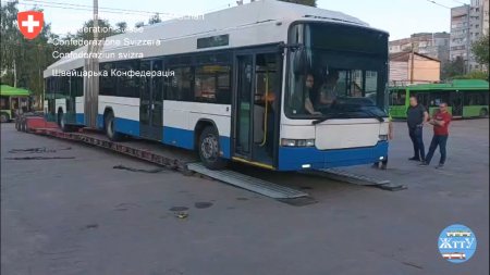 Швейцарські тролейбуси прибули в Житомир